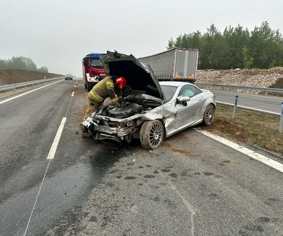 Kolizja na obwodnicy Wąchocka
