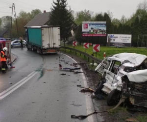 Wypadek między Wieliczką a Niepołomicami, nie żyje jedna osoba