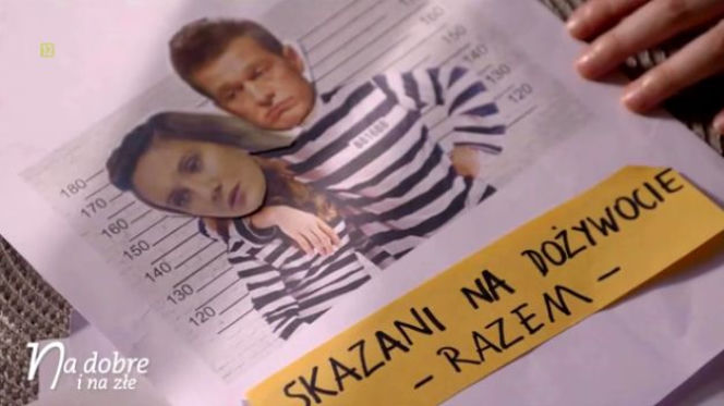 Na dobre i na złe, odcinek 702, Falkowicz (Michał Żebrowski), Kasia Smuda (Ilona Ostrowska)