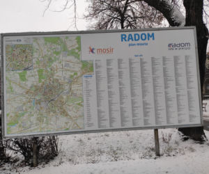 Nowa tablica z planem miasta