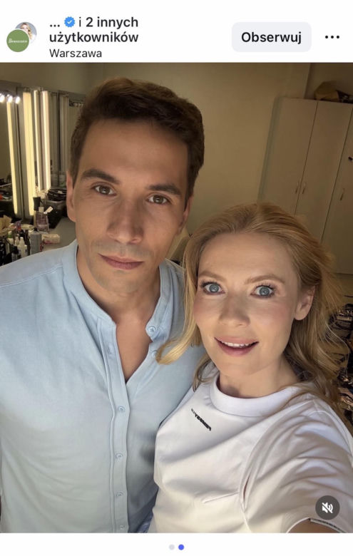 Barwy szczęścia. Dominika (Karolina Chapko), Kępski (Tomasz Sokołowski)