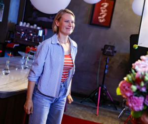 Właśnie, że tak!: Danuta Stenka, Agnieszka Żulewska, Artur Żmijewski na planie filmu