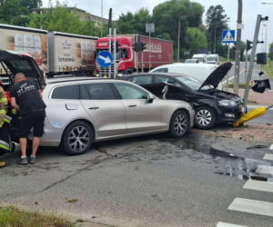 Wypadek na skrzyżowaniu w Starachowicach