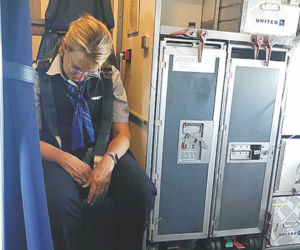 Stewardesa odpłynęła podczas lotu