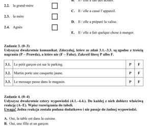 EGZAMIN GIMNAZJALNY 2014 FRANCUSKI: ARKUSZE, ODPOWIEDZI, ROZWIĄZANIA