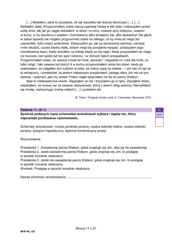 Matura 2026: filozofia 8.05.2026r. Arkusze CKE, poziom podstawowy [Formuła 2023]