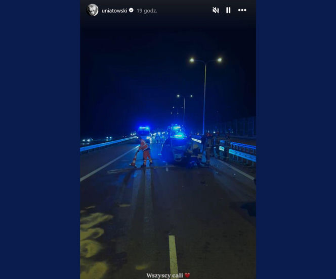 Odwołany koncert i rozbite samochody. Sławek Uniatowski brał udział w drogowym karambolu