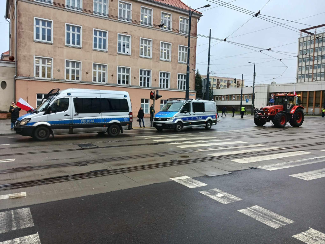 Protest rolników w Olsztynie 20 lutego