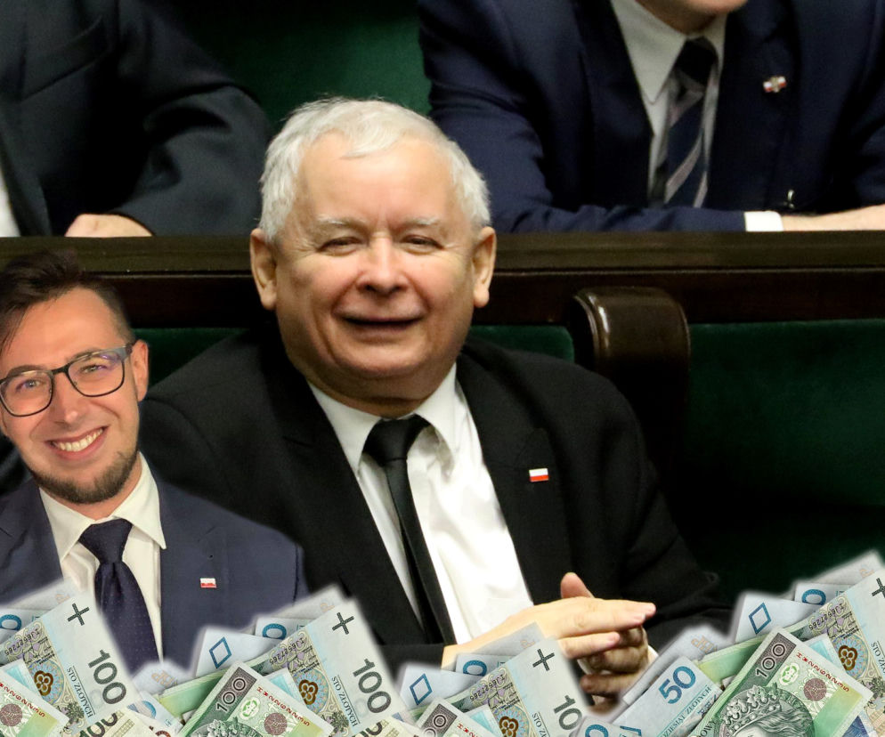 Młody Kaczyński i jego zarobki