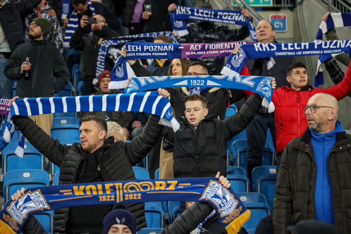 Lech - Fiorentina w obiektywie. Kibice bawili się świetnie