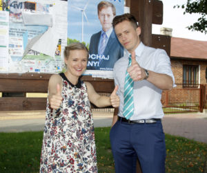 Ranczo 9 sezon. Klaudia (Marta Chodorowska), Fabian Duda (Piotr Ligienza)
