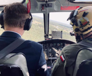 Nad lasami w woj. śląskim lata helikopter. Chodzi o ochronę przeciwpożarową [ZDJĘCIA]