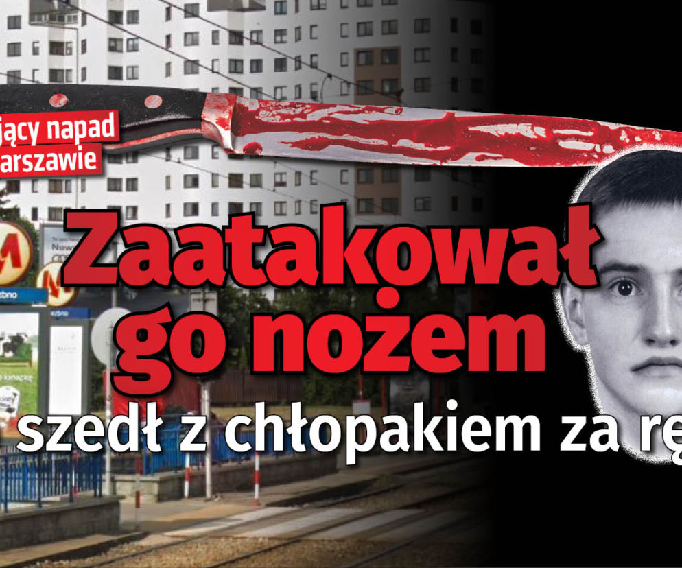 zaatakował go nozem