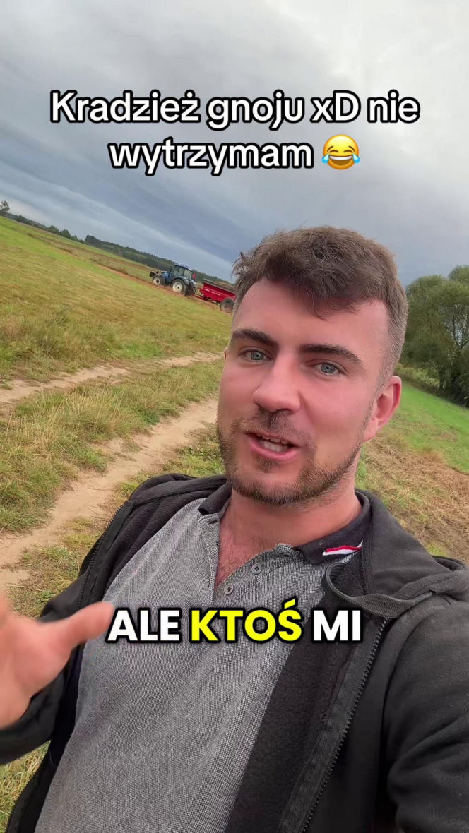 Rolnik influencer opowiedział o dramacie. Ktoś ukradł mu gnój z pola