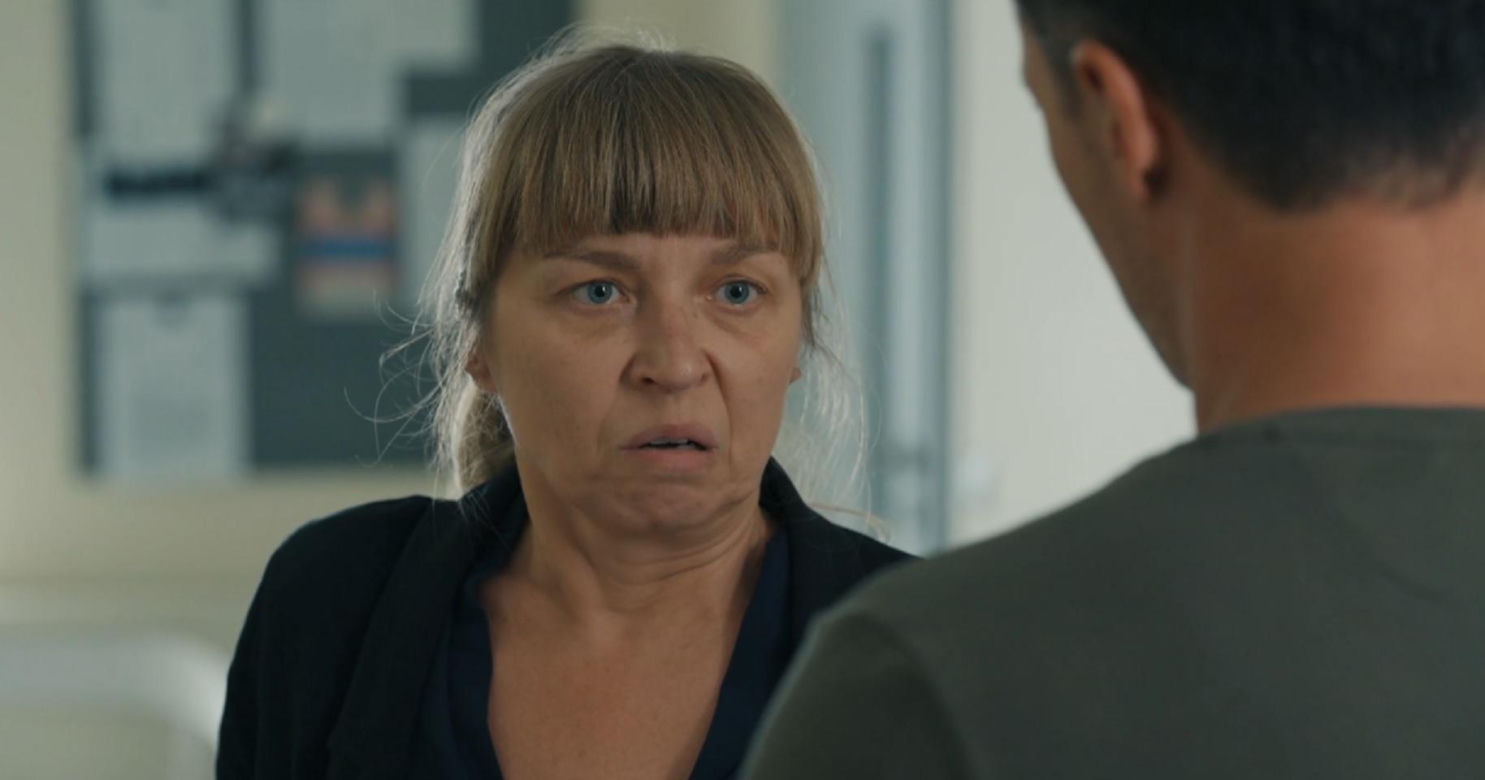 	Barwy szczęścia odc. 3103. Szymańska (Agata Pruchniewska), Mariusz (Rafał Cieszyński)