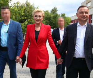 Uśmiechnięta Agata Duda