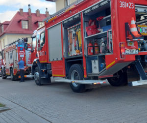 Próbna ewakuacja w zamojskim rolniczaku