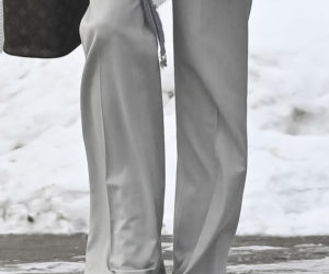 Justyna Steczkowska boso na śniegu