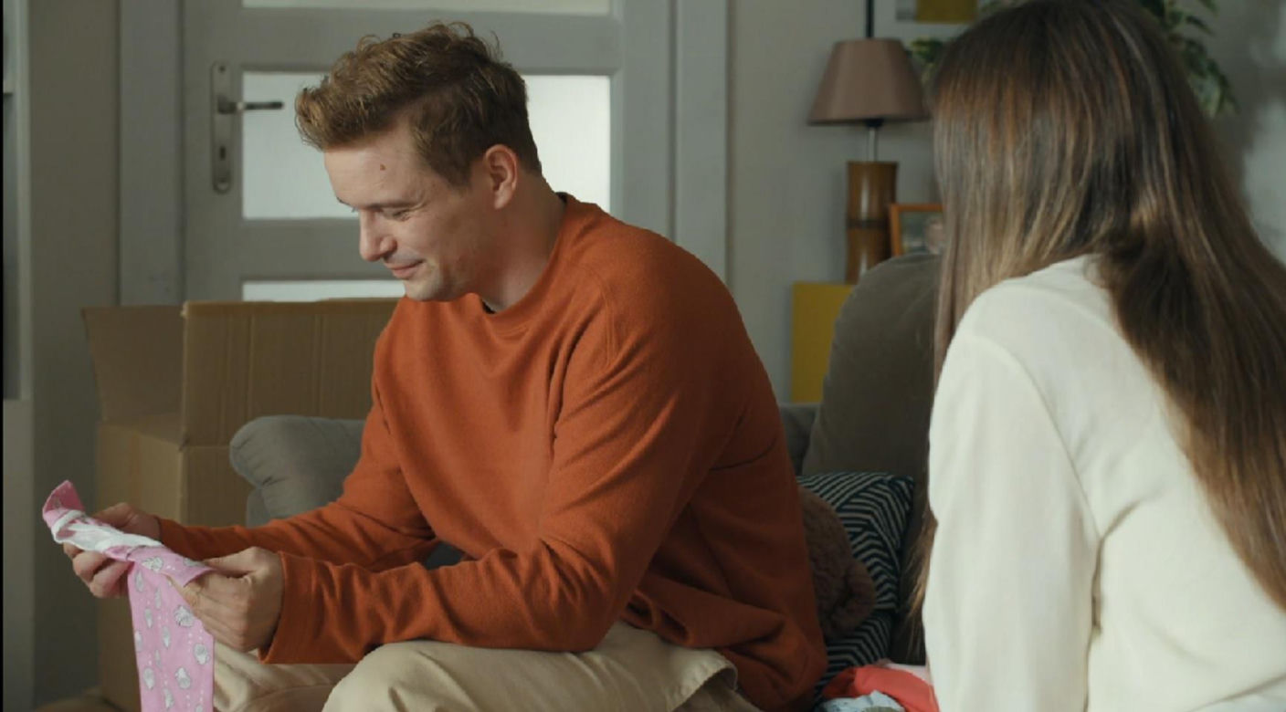 Barwy szczęścia, odcinek 3138. Hubert (Marek Molak), Agata (Natalia Zambrzycka)