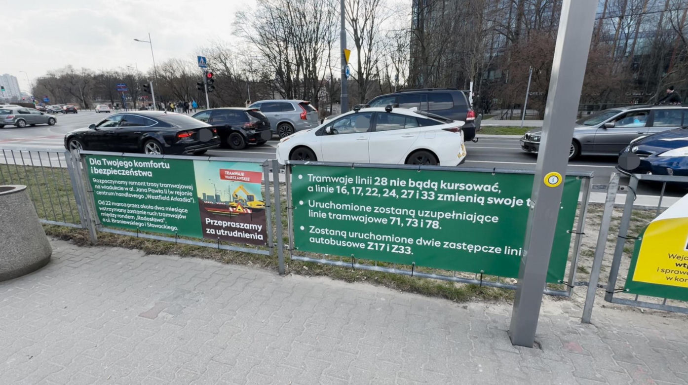 Ruszył rRuszył remont torowiska przy Arkadii w Warszawie