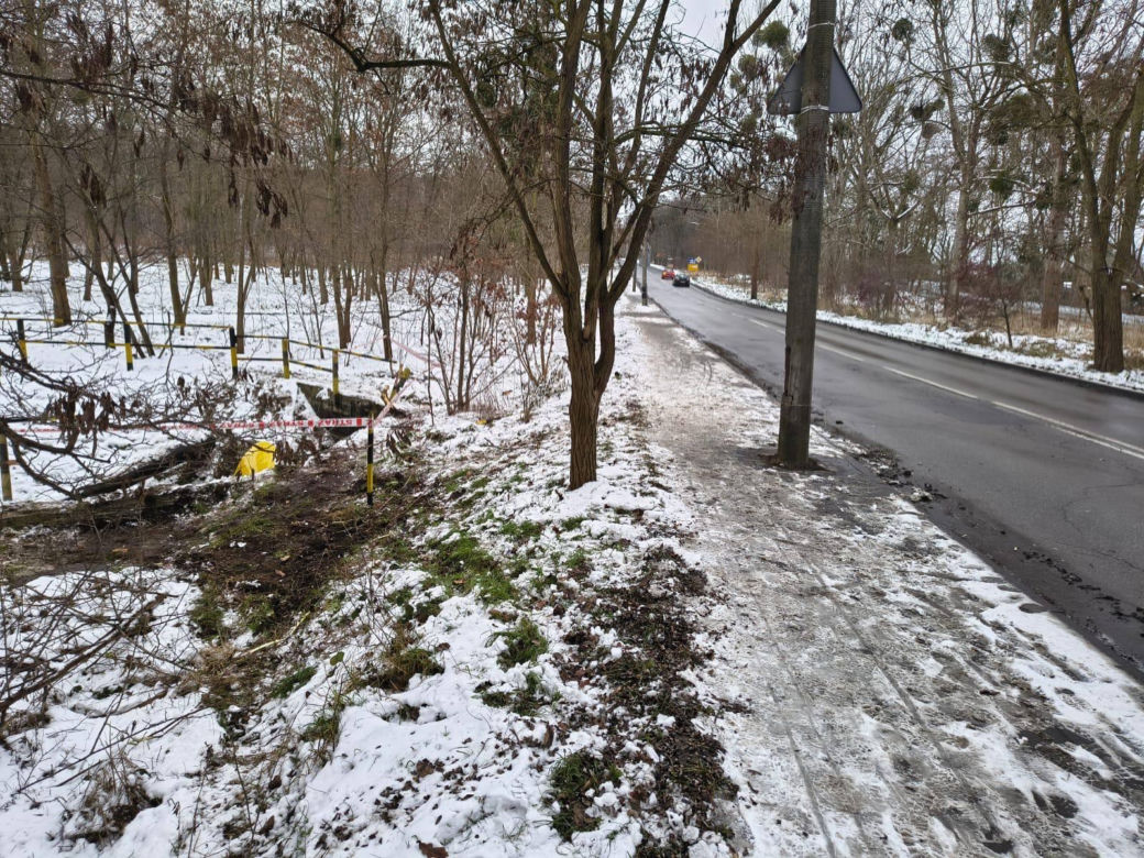 Samochód wpadł do zbiornika w Gliwicach. Policjanci ustalają, jak do tego doszło