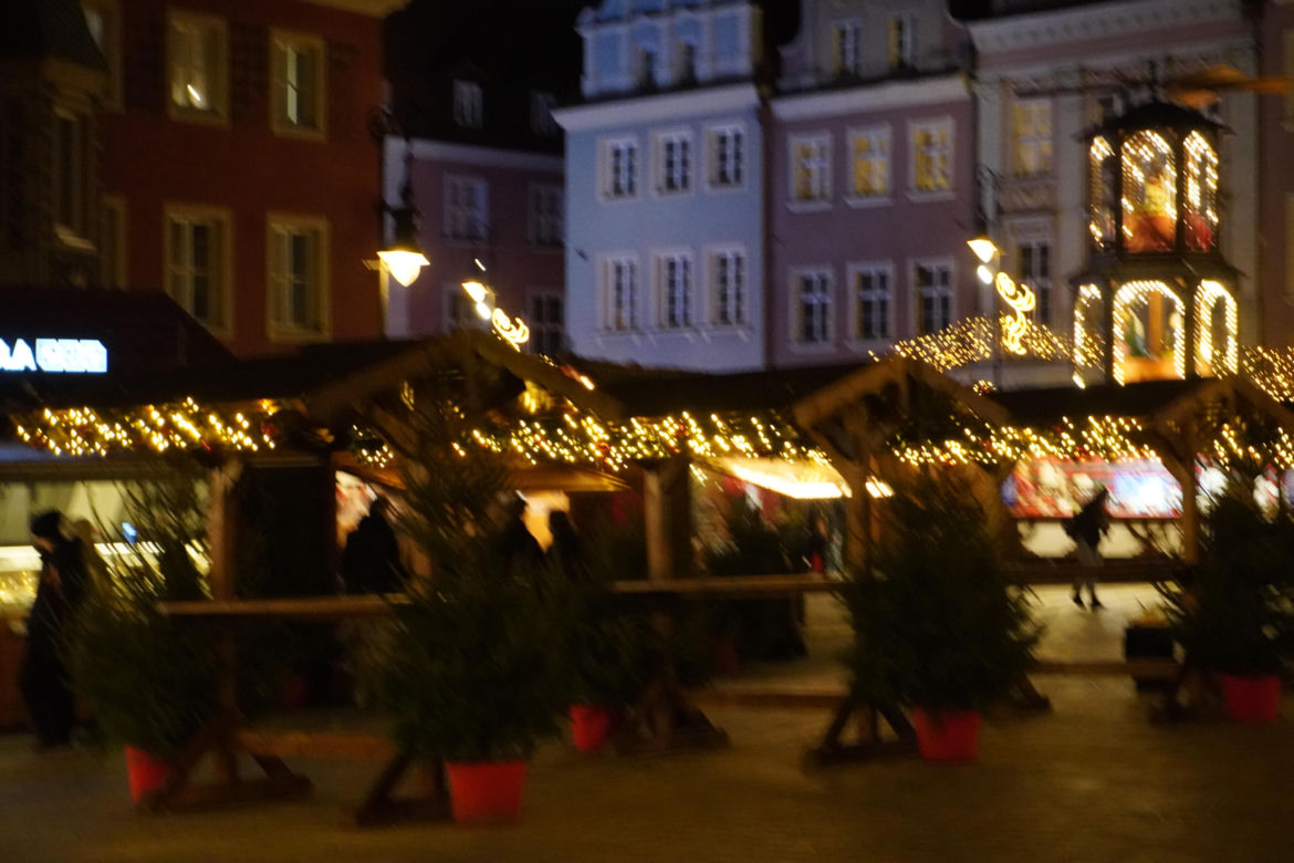 Poznań na wieczór przed Wigilią