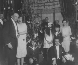 Wigilia w Ambasadzie RP w Paryżu 12 grudnia 1926 r.
