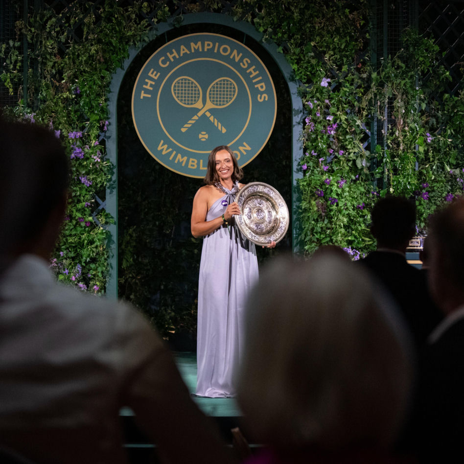 Iga Świątek bawiła się na Kolacji Mistrzów Wimbledonu