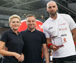 Prezydent zakręcił jak koszykarz [ZDJĘCIA]