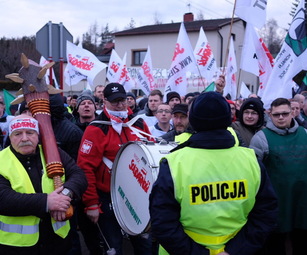 Protest w Imielinie