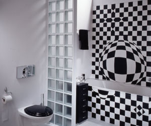 Zabudowa wanny w stylu op art