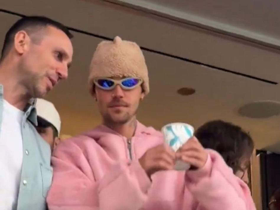 Justin i Hailey Bieber na meczu USA - Paragwaj