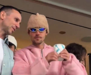 Justin i Hailey Bieber na meczu USA - Paragwaj
