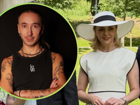 Posłanka Mucha w kapeluszu na ślubie syna. Wytknęli jej błąd! Poszło o kolor sukienki