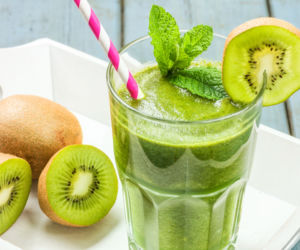 Zielony koktajl odchudzający z kiwi i pietruszką