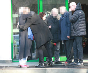 Pogrzeb Mirosława Krawczyka w Gdańsku: Aneta Zając i Mikołaj Krawczyk