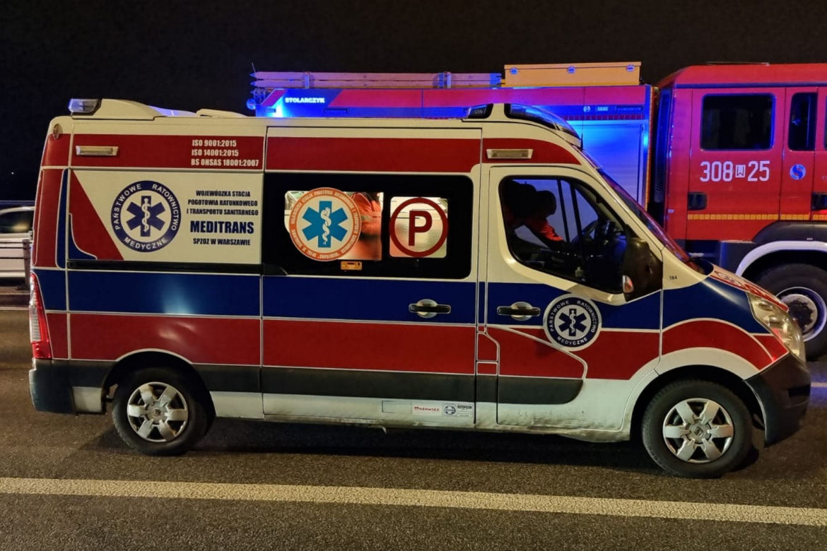 Wypadek na moście Łazienkowskim. Cztery rozbite auta, dwie osoby ranne
