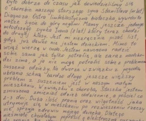 Mama ciężko chorego chłopca napisała wzruszający list do świętego Mikołaja