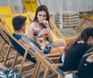 Kino plenerowe w Białymstoku w ramach Streat Food Młynowa