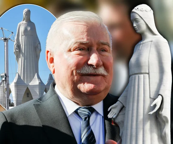 Lech Wałęsa jedzie na poświęcenie gigantycznej Maryi z Konotopia
