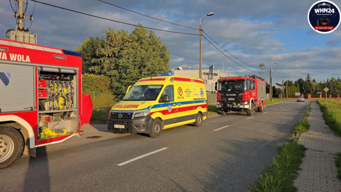 Tragedia w Lesznowoli. Kierowca ciężarówki zasłabł za kierownicą i zmarł