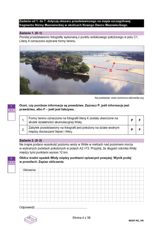 Matura próbna 2024 geografia