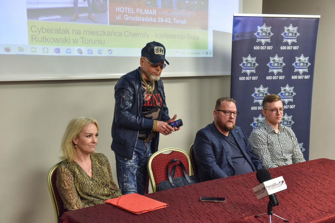 Detektyw Rutkowski wspiera gnębionego przedsiębiorcę z Chełmży