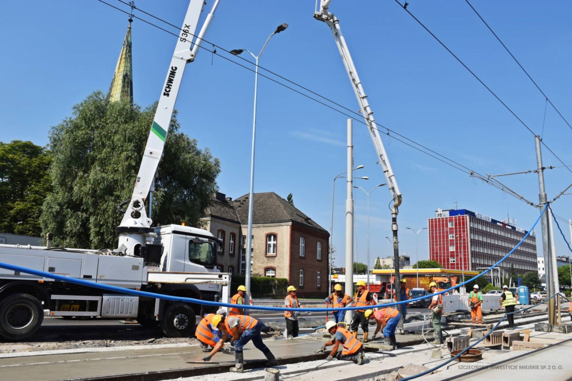 Przebudowa układu drogowego na Międzyodrzu - lipiec 2022