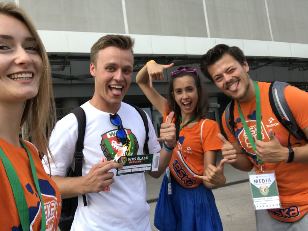 ESC na meczu Śląska Wrocław