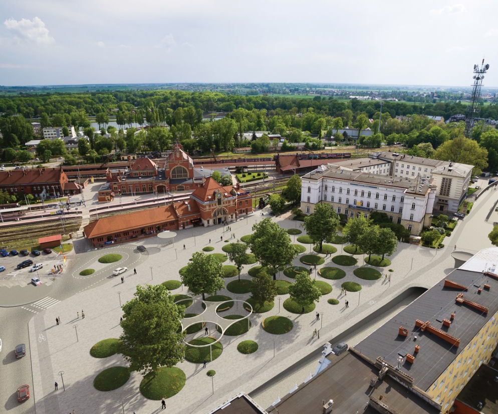 Plac Dworcowy w Opolu