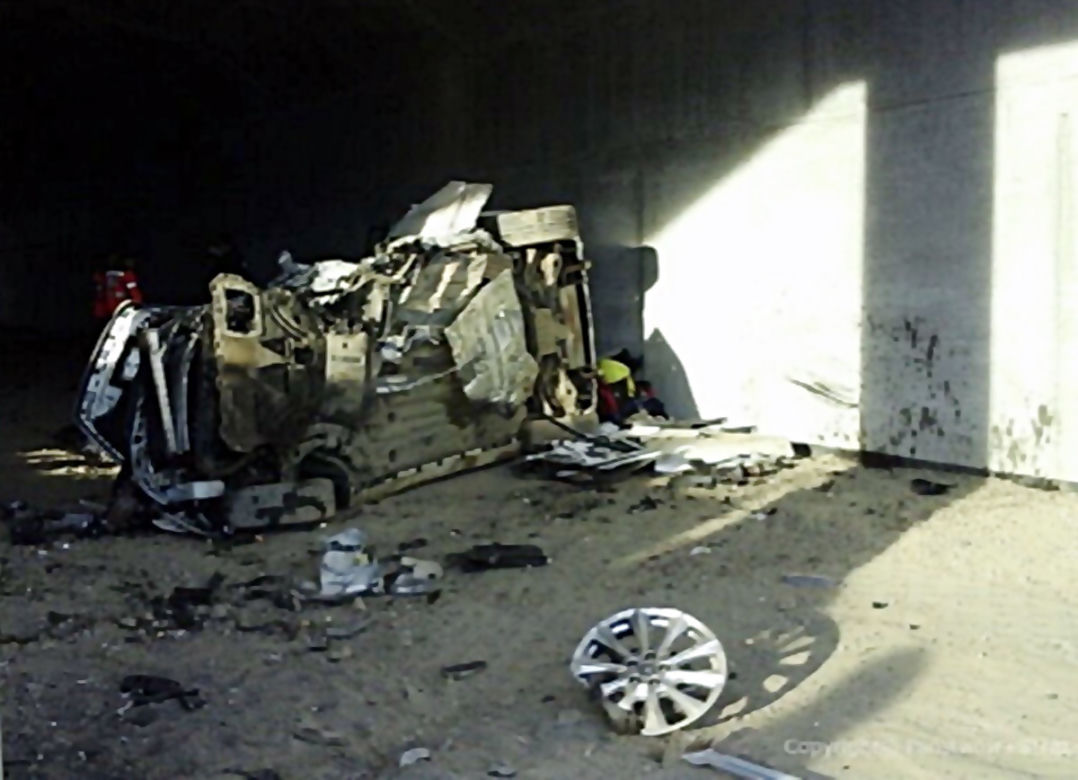 Wypadek na A1 w Łęgu. Kierowca i pasażerka zginęli