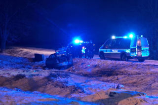 Pościg przez trzy powiaty za złodziejem paliwa. Finał w rowie w Zabrzewie w powiecie leszczyńskim [ZDJĘCIA]