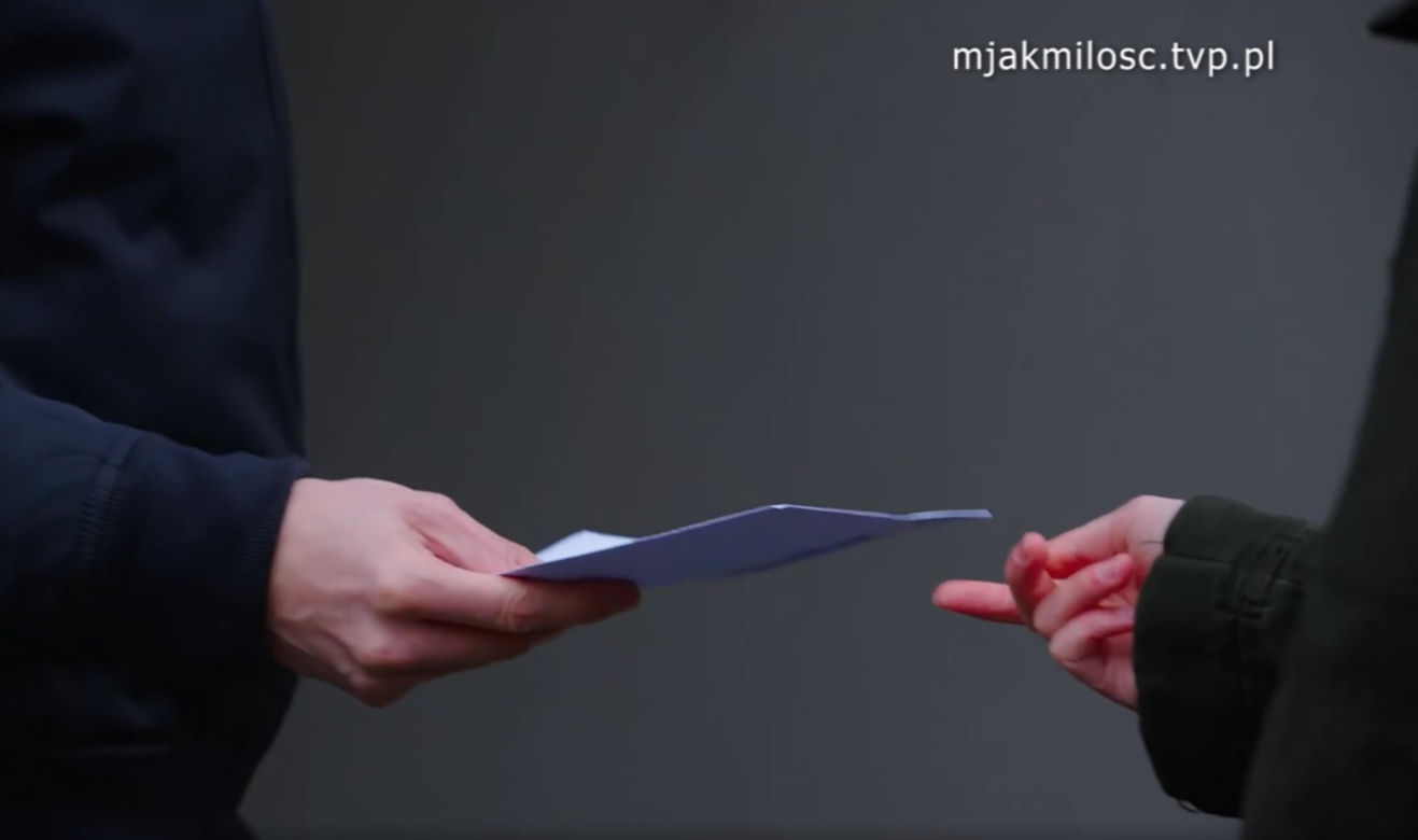 M jak miłość. Jakub Karski (Krzysztof Kwiatkowski), Justyna Stawska (Magdalena Wieczorek)