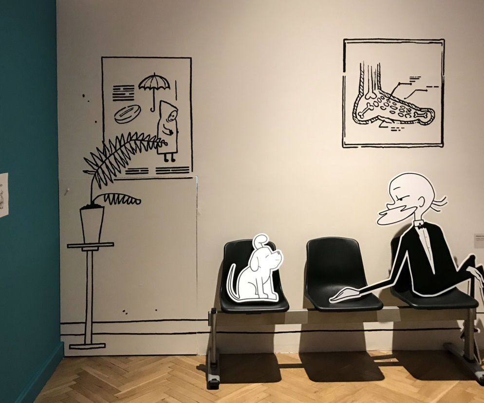 Na wystawie Teraz Komiks! można zobaczyć między innymi szkice, figurki czy albumy z rysunkami